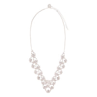 Silver Diamante V Shape Bib Necklace - link has visual effect only