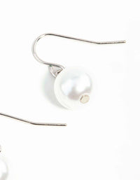 Classic Pearl Ball Drop Earrings - link has visual effect only