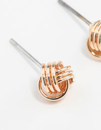 Gold Classic Mini Knot Earrings - link has visual effect only