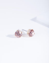 Pink Claw Diamante Stud Earrings - link has visual effect only