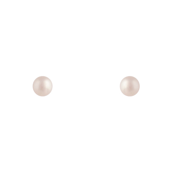 Sterling Silver 5mm Freshwater Pearl Stud Earrings