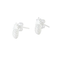 Sterling Silver Pineapple Stud Earrings - link has visual effect only