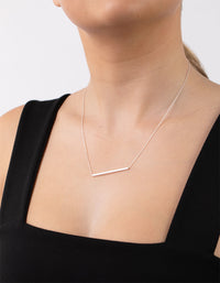 Sterling Silver Clean Bar Necklace - link has visual effect only