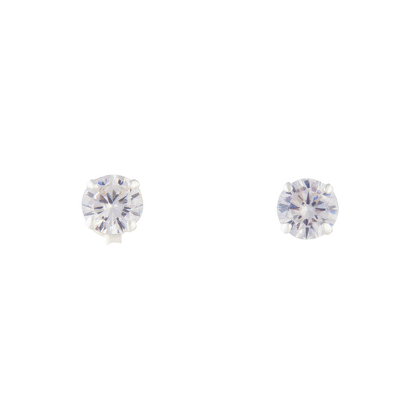 Sterling Silver 1 Carat Cubic Zirconia Stud