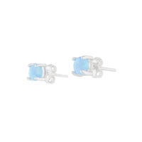 Sterling Silver Opalised Stud - link has visual effect only