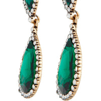 Emerald & Crystal Angelina Earrings - link has visual effect only