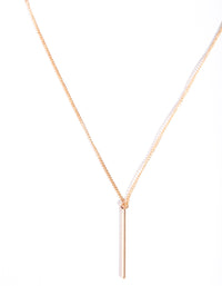 Gold Fine Pin Necklace - link has visual effect only