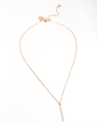 Gold Fine Pin Necklace - link has visual effect only