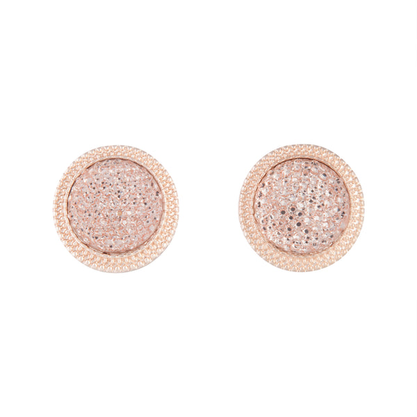 Rose Gold Large Circle Jelly Stud