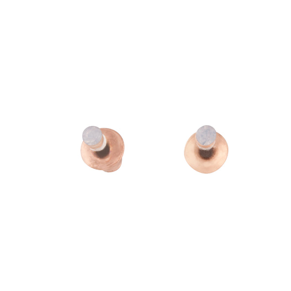 Rose Gold Diamante Tiny Stud Earrings