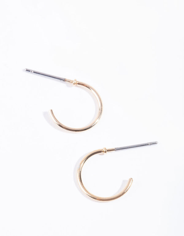 Gold Mini Hoop Earrings