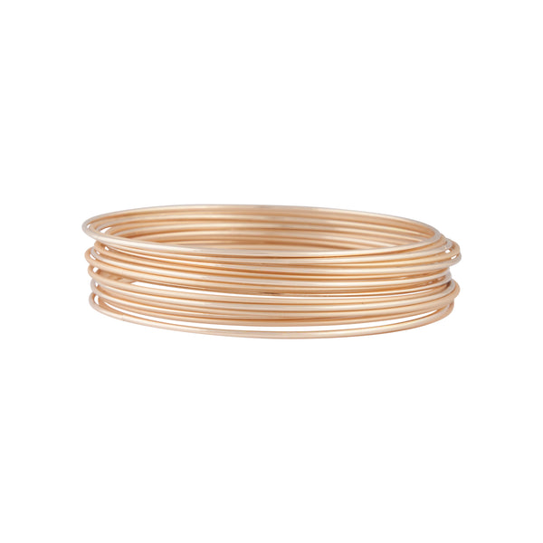 Gold Shiny and Matte Bangle 16 Pack