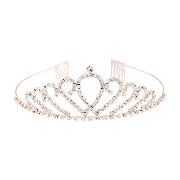 Rose Gold Diamante Tiara