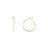 Polished Gold Dainty Hoop Earrings - link has visual effect only