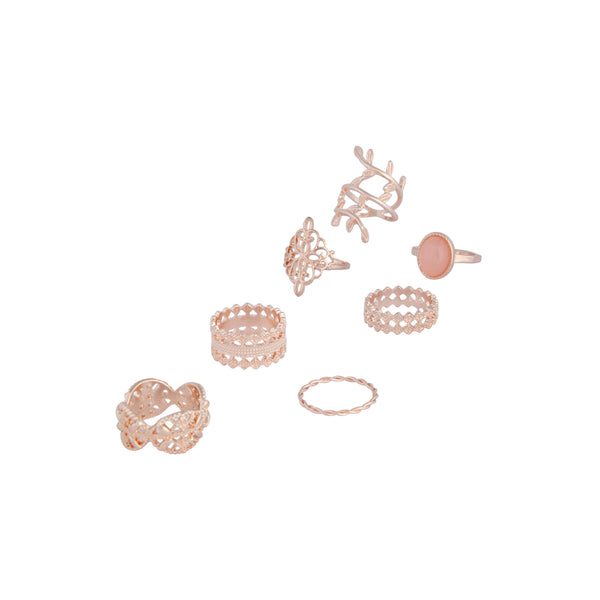 Rose Gold Ornate Lead Ring 8-Pack