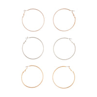 Mix Tube Big Hoop Earring Pack - link has visual effect only