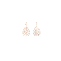 Rose Gold Drop Cut-out Pattern Earrings - link has visual effect only