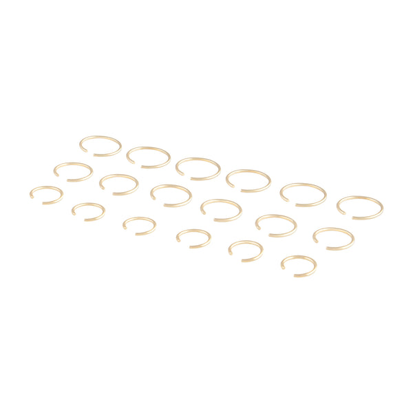 Gold Plain Metal Faux Body Hoops