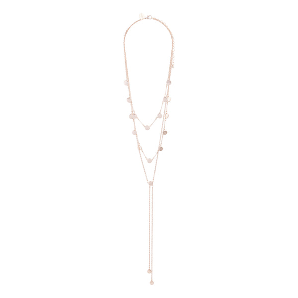 Rose Gold Layered Neck Necklace