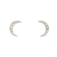 Silver Diamante Cresent Stud Earrings - link has visual effect only