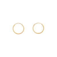 Gold Plated Sterling Silver 16mm Matte Hoop Earrings - link has visual effect only