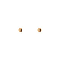 Gold Plated Sterling Silver Flat Circle Stud Earrings - link has visual effect only