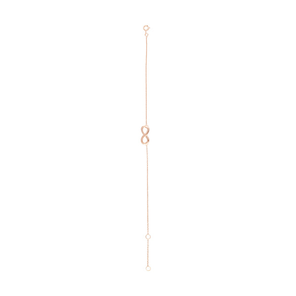 Rose Gold Plated Infinity Pendant Bracelet