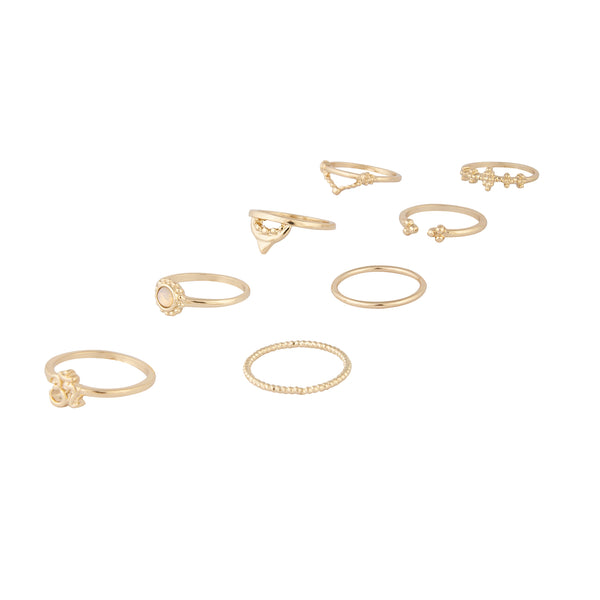 PALE GOLD FINE RING PACK