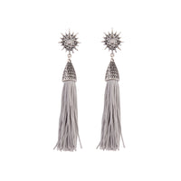 DIAMANTE STARBURST TASSLE Earrings - link has visual effect only