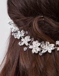 Floral Diamante Halo Hairpiece - link has visual effect only