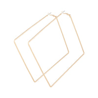 Oversized Gold Square Hoop Earrings - link has visual effect only