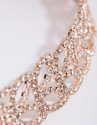 Rose Gold Diamante Petal Choker - link has visual effect only