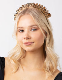 Gold Leaf Bomb Metallic Headband - link has visual effect only