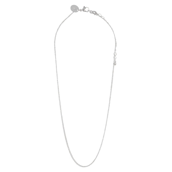 Silver Curb Chain Necklace