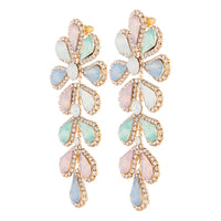 Pastel Teardrop Flower Multi-Stone Earrings - link has visual effect only