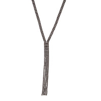 Gunmetal Chain Y Neck Necklace - link has visual effect only