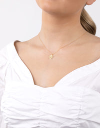 Gold Plated Sterling Silver Sixpence Necklace - link has visual effect only