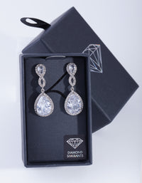 Crystal Twist Teardrop Earring - link has visual effect only