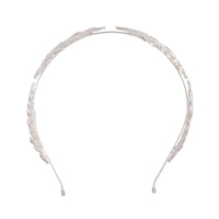 Silver Crystal Leaf Headband - link has visual effect only