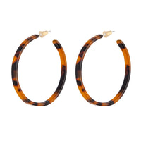 Fine Tortoiseshell Hoop Earrings - link has visual effect only