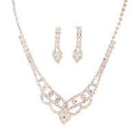 Gold Princess Chain Necklace Earring Set - link has visual effect only