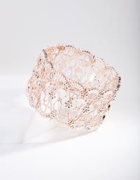 Rose Gold Lace Filigree Bracelet - link has visual effect only