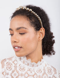 Gold Graduated Ball Headband - link has visual effect only