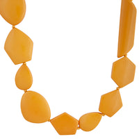 Golden Yellow Acrylic Mixed Long Necklace - link has visual effect only