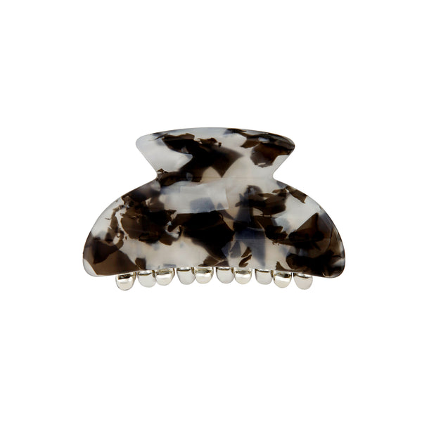 Small Black & White Tortoiseshell Claw Clip