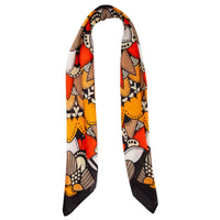 Groovy Orange Multi Pattern Bandana Hair Scarf - link has visual effect only