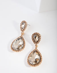 Gold Large Angelina Drop Earrings - link has visual effect only