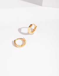 Gold Plated Sterling Silver Huggie Hoop Earrings - link has visual effect only