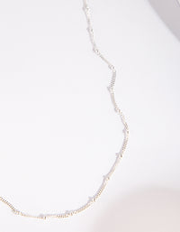 Sterling Silver Ball Chain Necklace - link has visual effect only