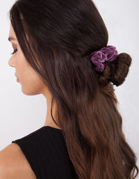 Berry Velvet Scrunchie Pack - link has visual effect only